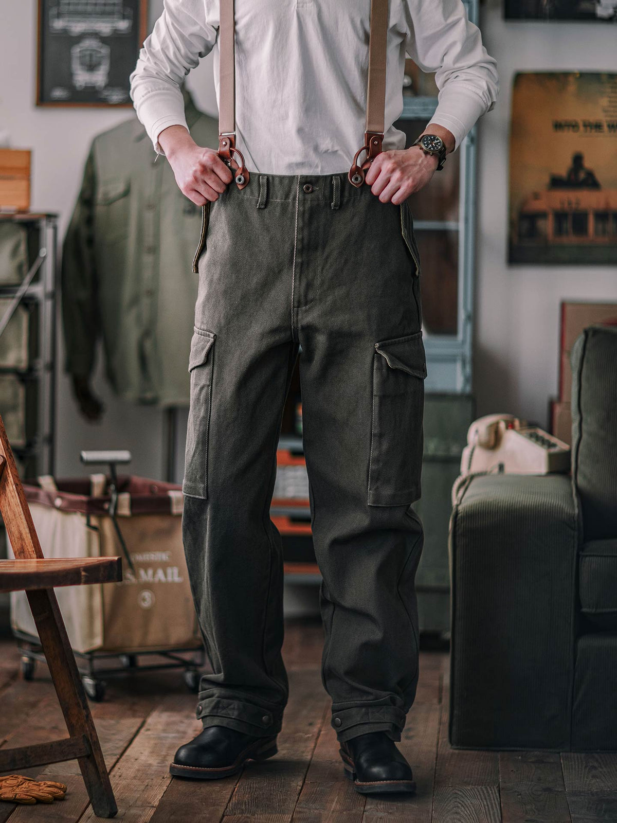 A10 Engineer Flight Pant -18 oz Twill Heavy-Duty Fabric