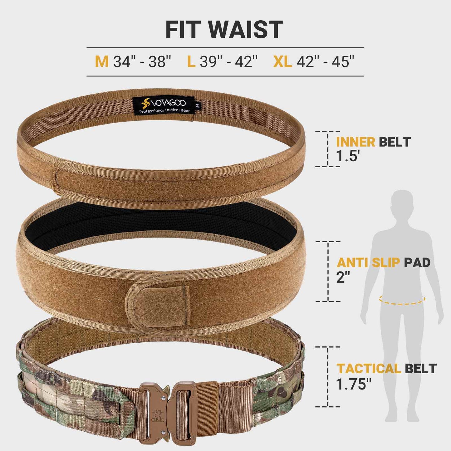 MOLLE Battle Belt with Quick Release Buckle