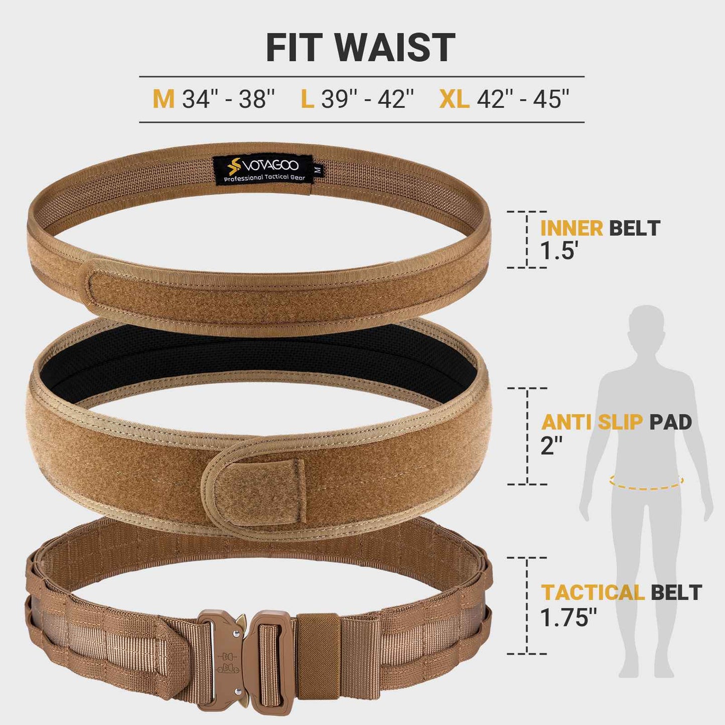 MOLLE Battle Belt with Quick Release Buckle