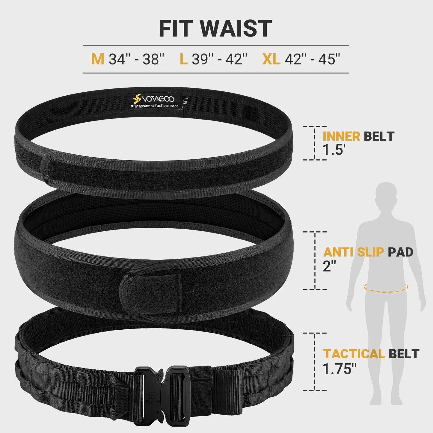 MOLLE Battle Belt with Quick Release Buckle