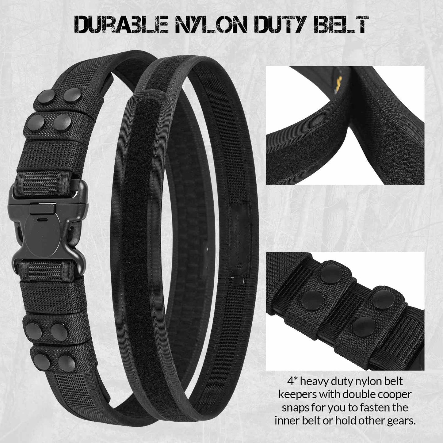 Duty Belt 2'' Police Belts with Hook Lining