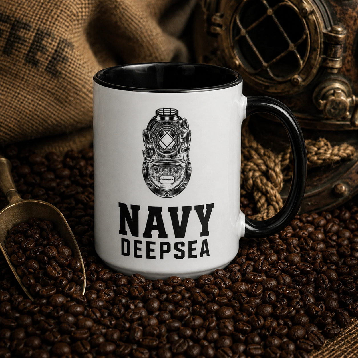 NAYV DEEPSEA Coffee Mug Inside Black