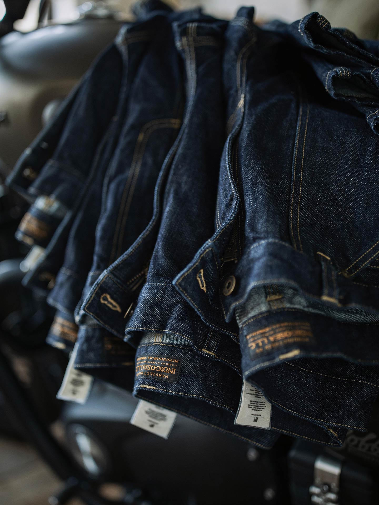 Raw Denim Vintage Double-Front Selvedge Jeans