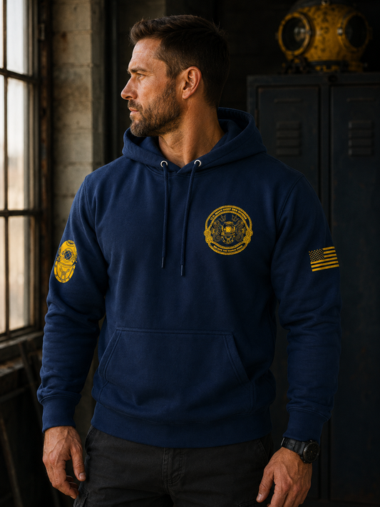 U.S. Navy Deep Sea Divers Hoodie – Blue