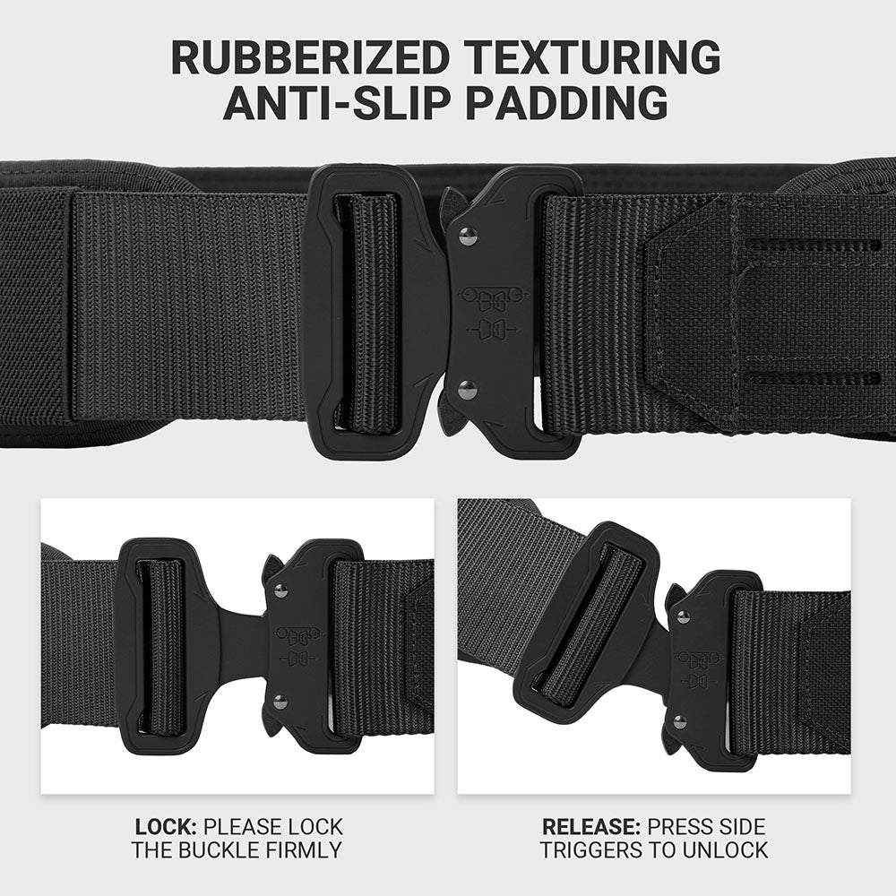 Tactical MOLLE Battle Belt with Quick Release Buckle