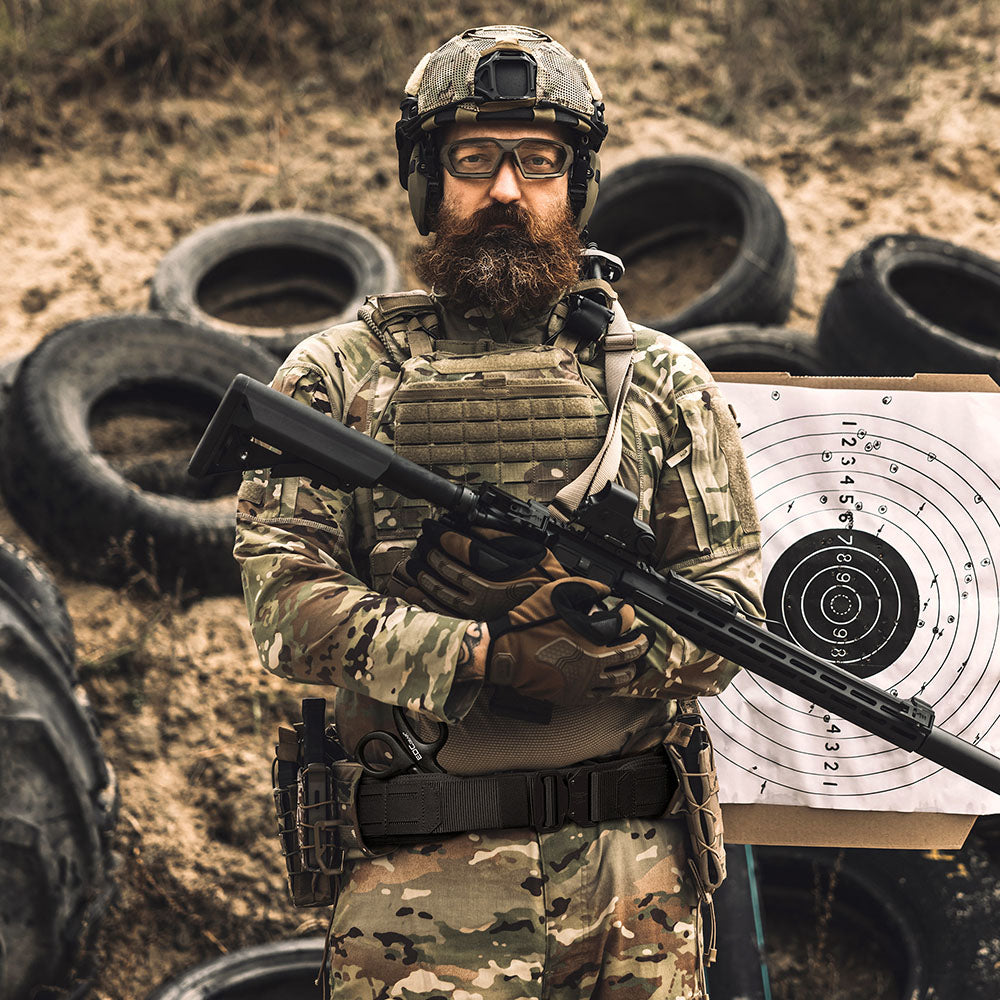 Tactical MOLLE Battle Belt with Quick Release Buckle