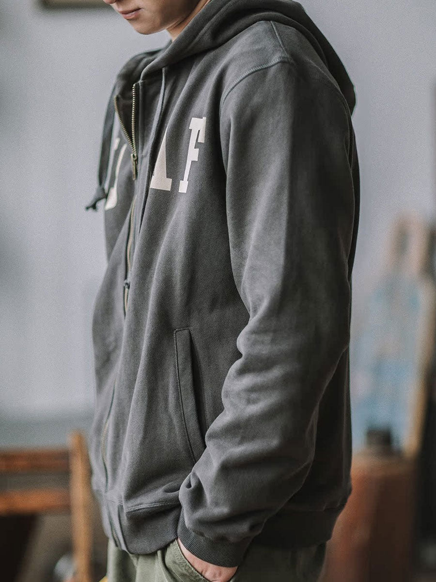 17.5 OZ TERRY FULL-ZIP HOODIE
