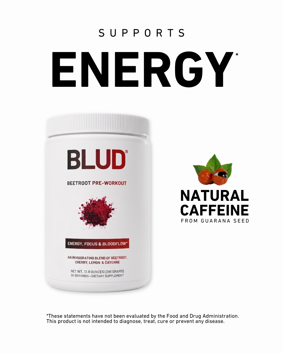 Blud® Beetroot Pre-Workout | Beet Cherry Lemon