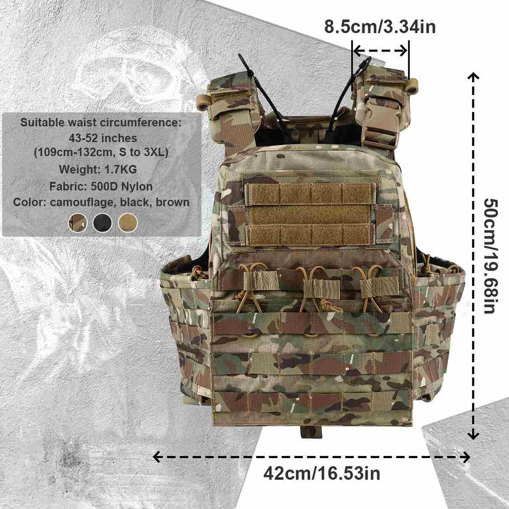Votagoo Combat Tactical Vest CPC Military Plate Carrier Vest – DeepSea ...