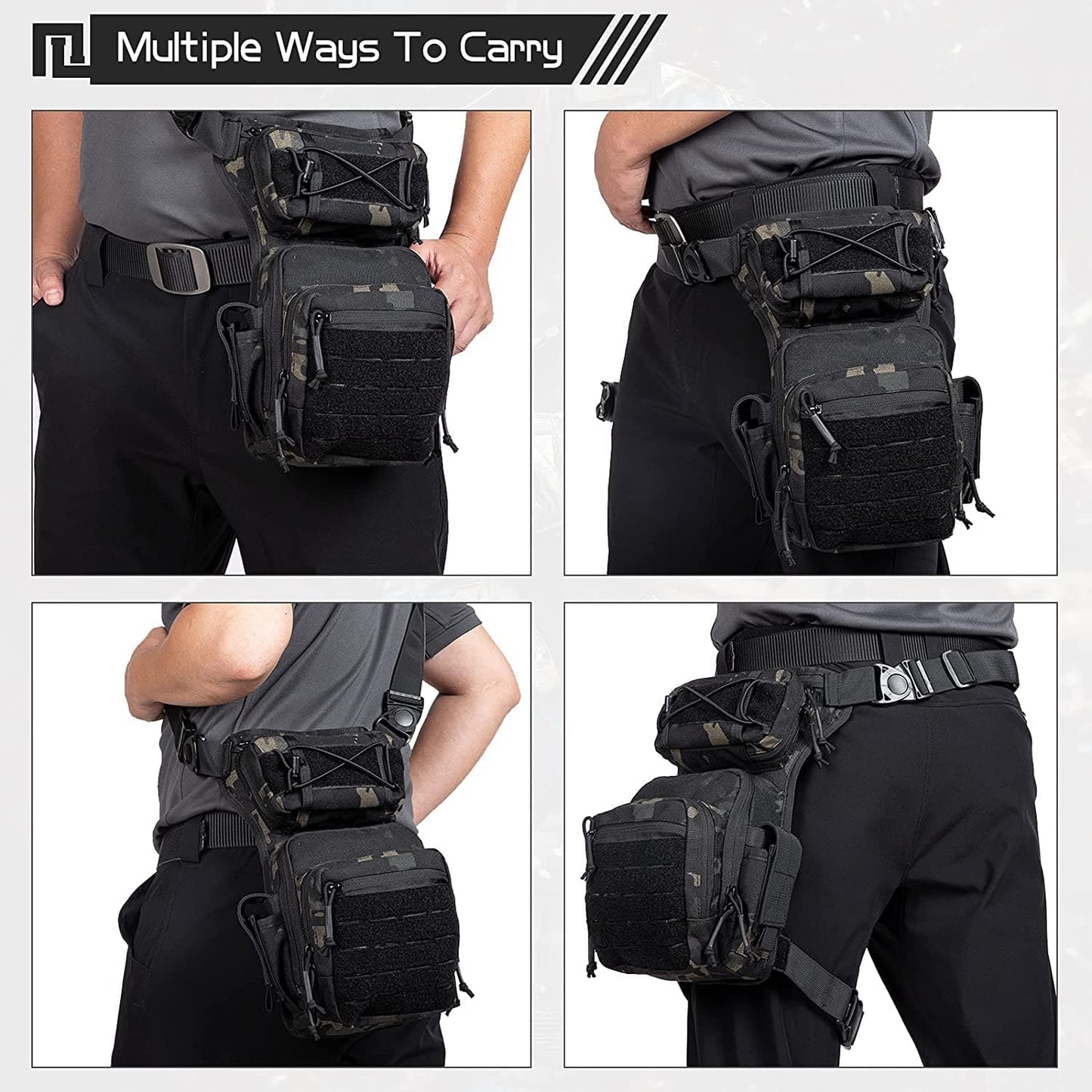 Drop Leg Bag for Men Thigh Pack Pouch