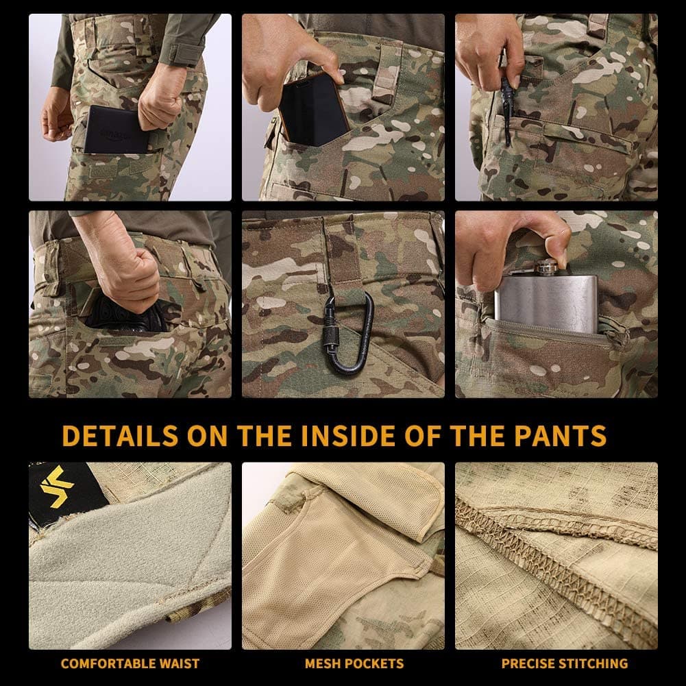Combat Tactical Waterproof Wear-resistant Camo Shorts - G4