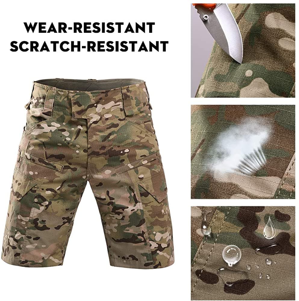 Combat Tactical Waterproof Wear-resistant Camo Shorts - G4