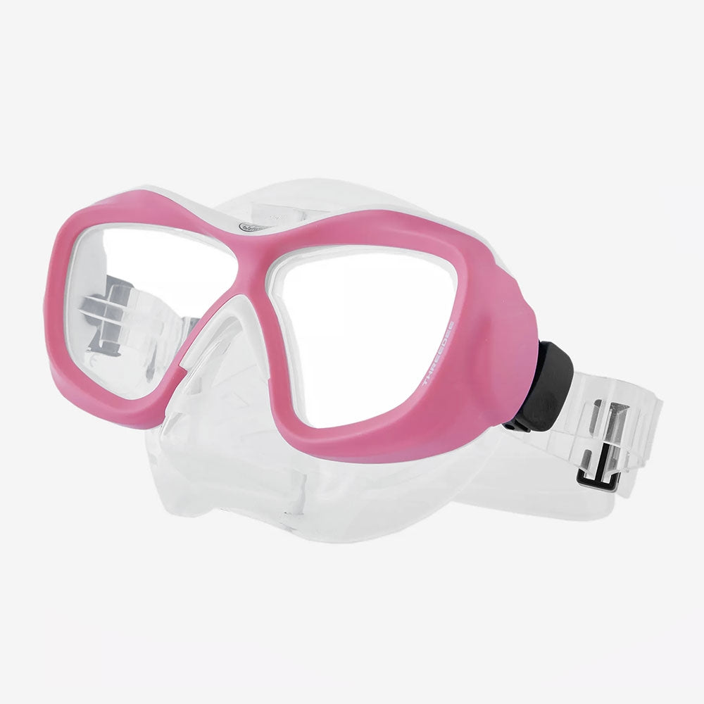ThreeDee Mask Pink/White, Clear Skirt