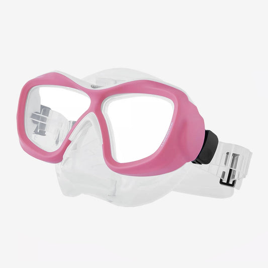 ThreeDee Mask Pink/White, Clear Skirt
