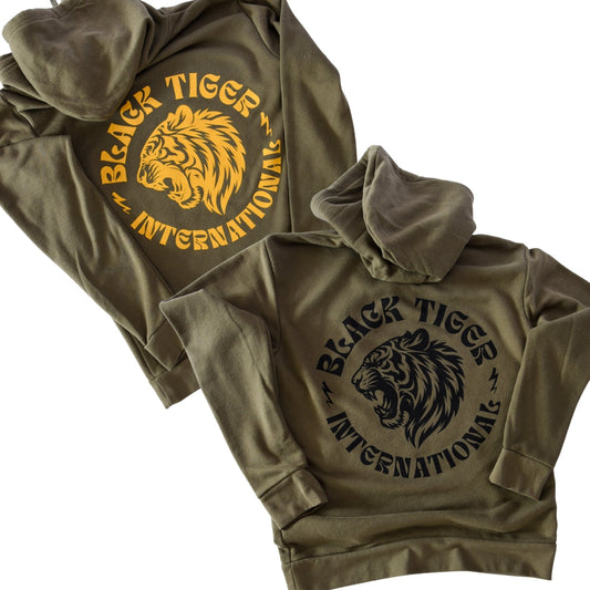 Attack Tiger Logo Hoodie OG Green