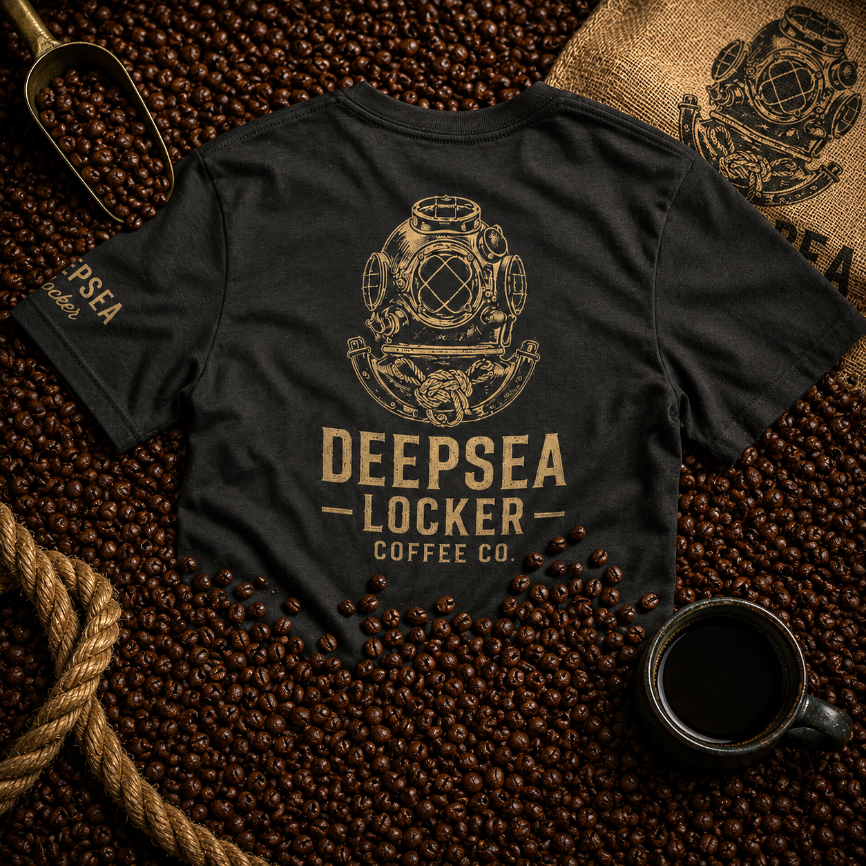 DEEPSEA LOCKER COFFEE Vintage Collection T-Shirt