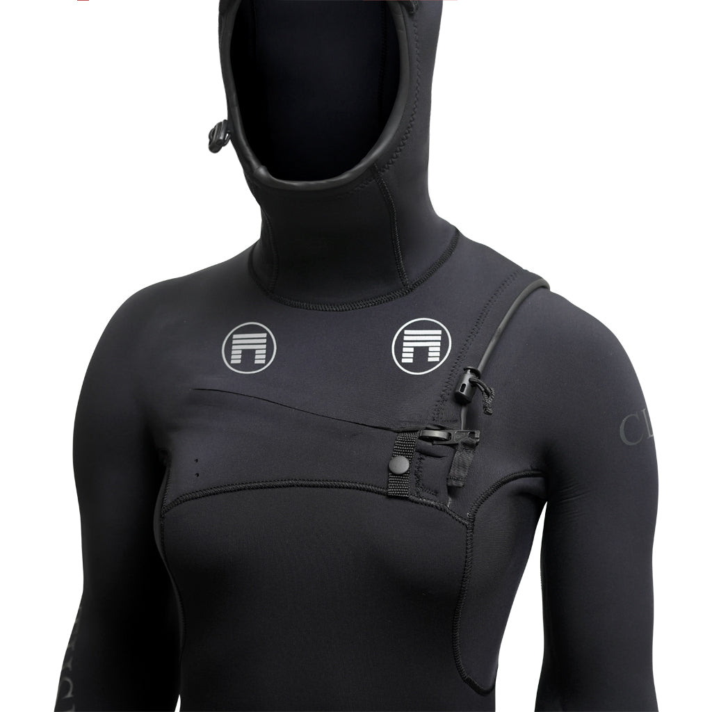 WHS CLIO 5/4MM HOODED CHEST-ZIP