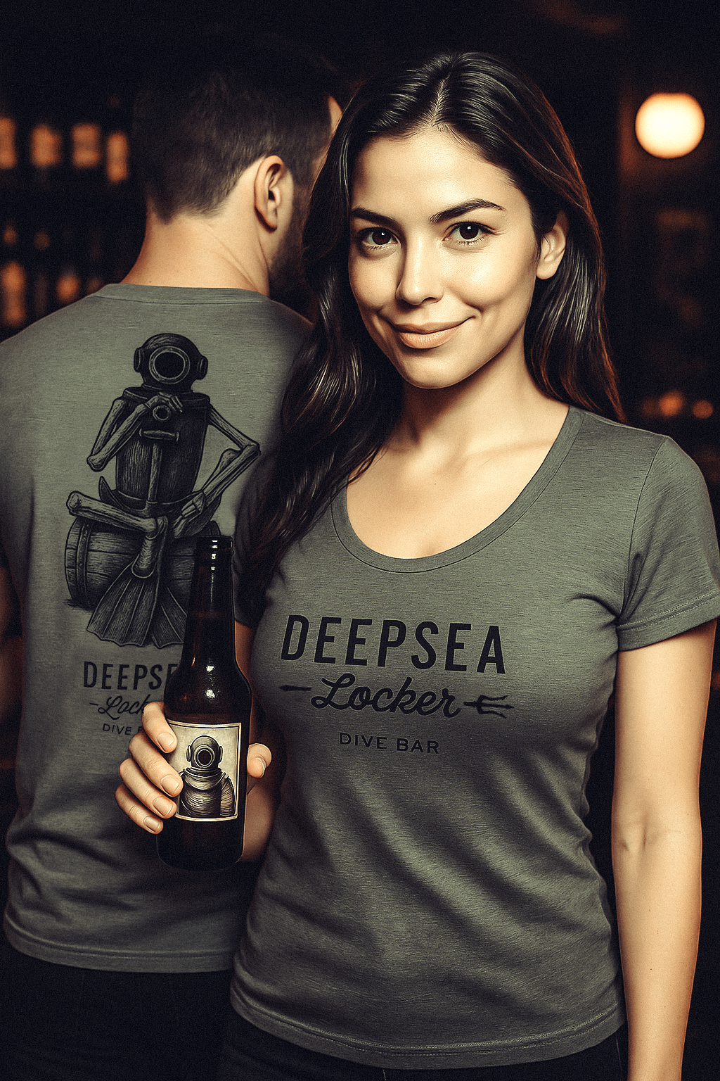 DeepSea Locker Dive Bar Womens Short-Sleeve T-Shirt