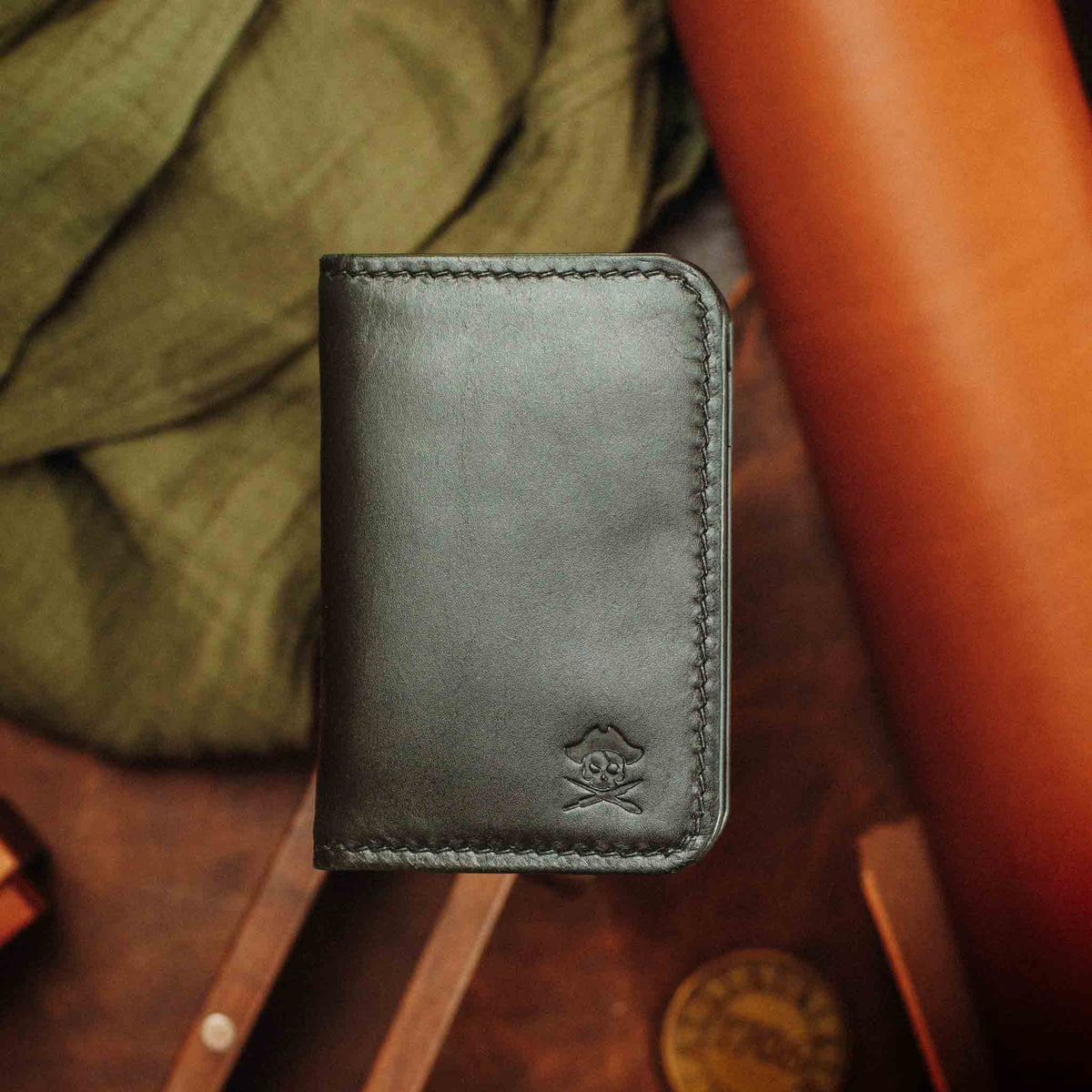Pirate Goods Buccaneer – Slim Leather Bifold Wallet
