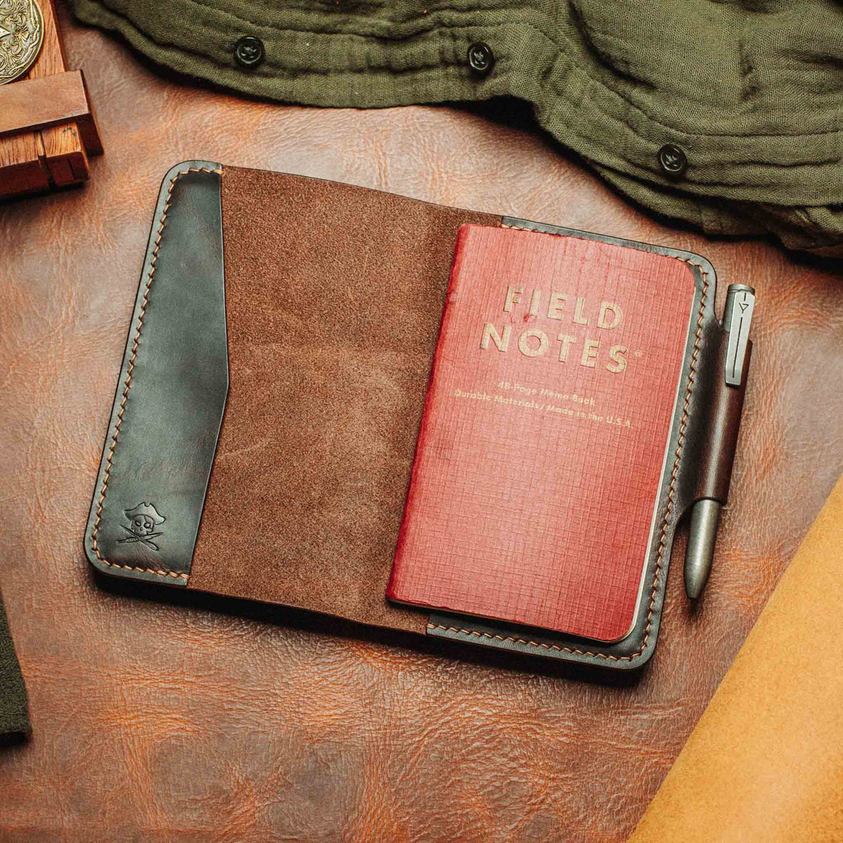 Pirate Goods Navigator - Leather Field Notes Cover