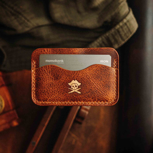 Minimalist Wallet - Drunken Boatswain v2 | Slim Leather | EDC
