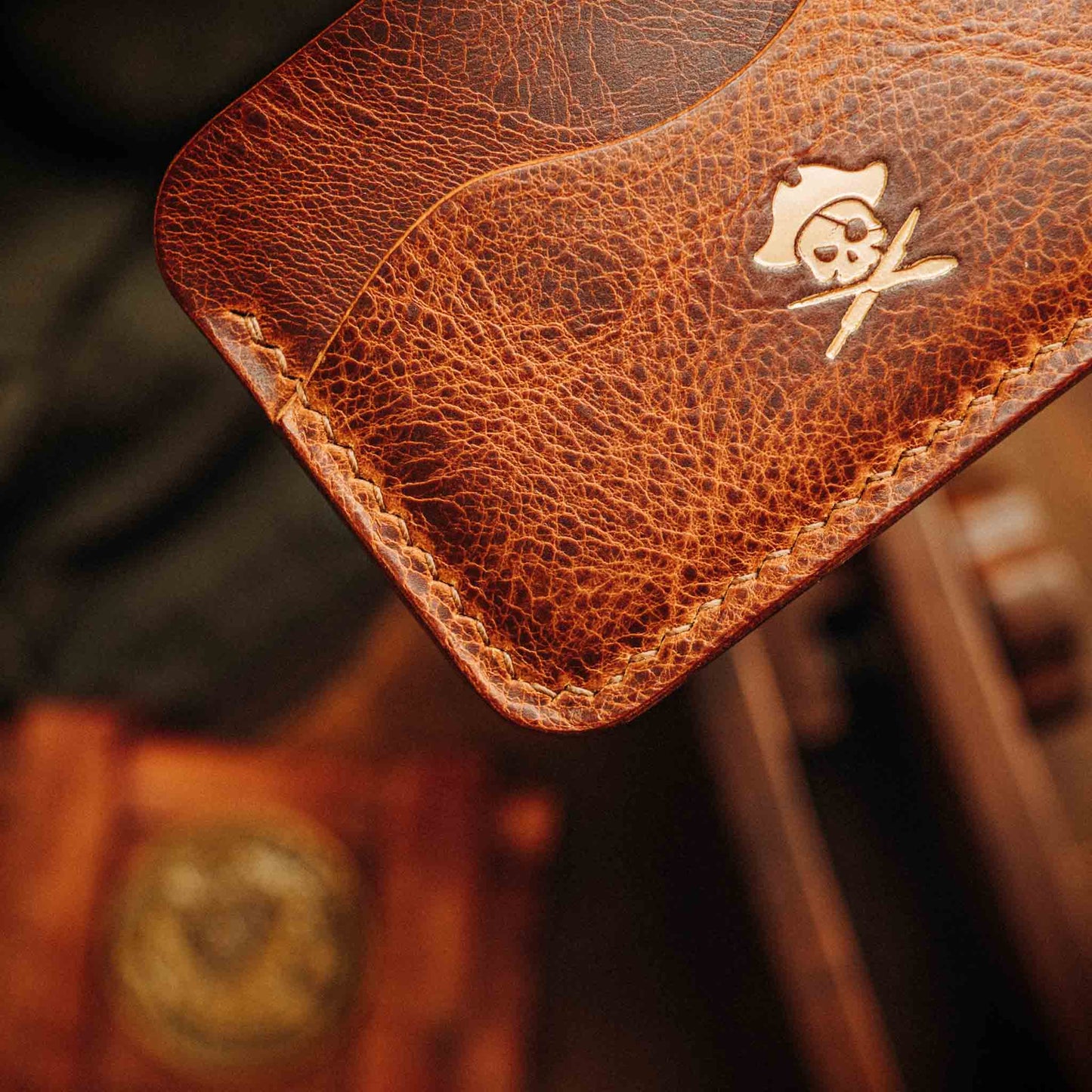 Minimalist Wallet - Drunken Boatswain v2 | Slim Leather | EDC