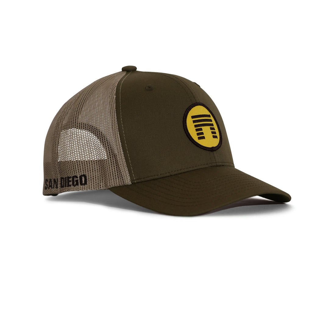 TRUCKER HAT (SAN DIEGO) SNAPBACK BROWN