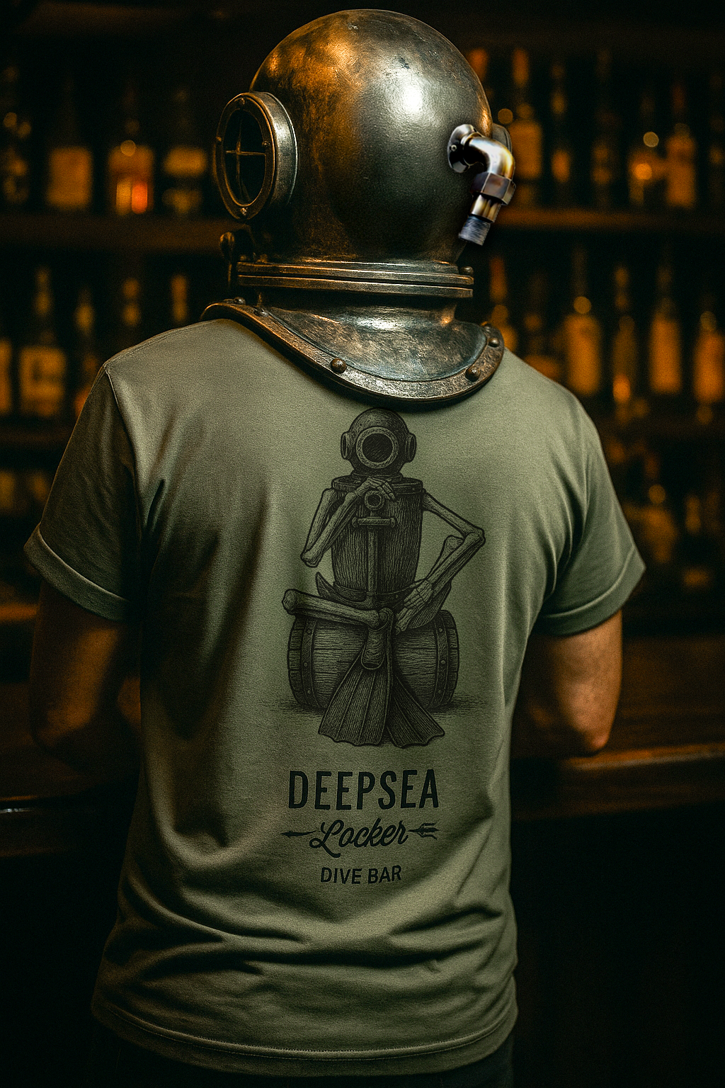 DeepSea Locker Dive Bar Womens Short-Sleeve T-Shirt