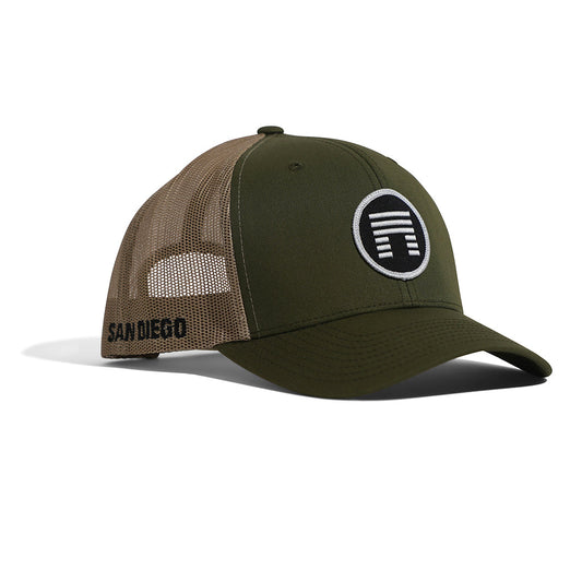 TRUCKER HAT (SAN DIEGO) SNAPBACK GREEN