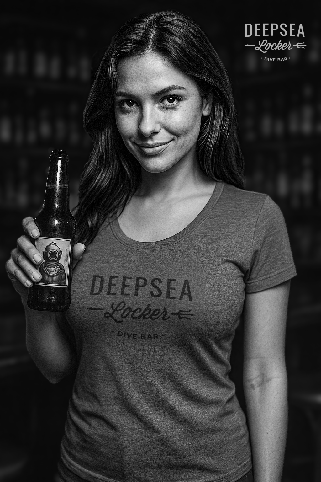 DeepSea Locker Dive Bar Womens Short-Sleeve T-Shirt