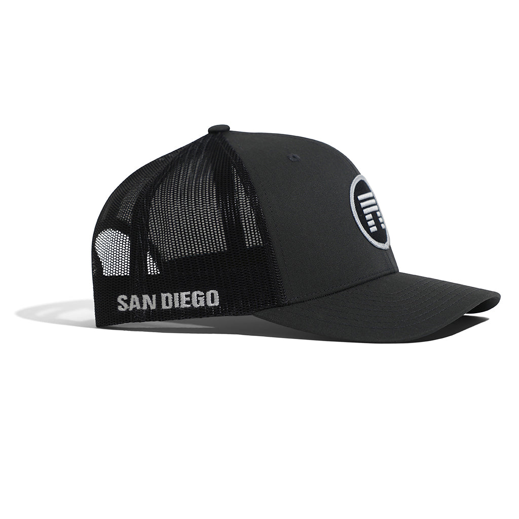 TRUCKER HAT (SAN DIEGO) SNAPBACK GREY