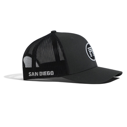 TRUCKER HAT (SAN DIEGO) SNAPBACK GREY