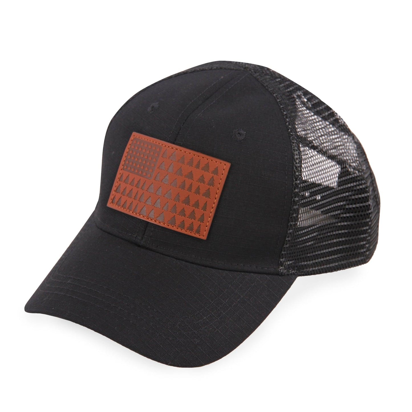American Flag (Trees) - Trucker Mesh Hat