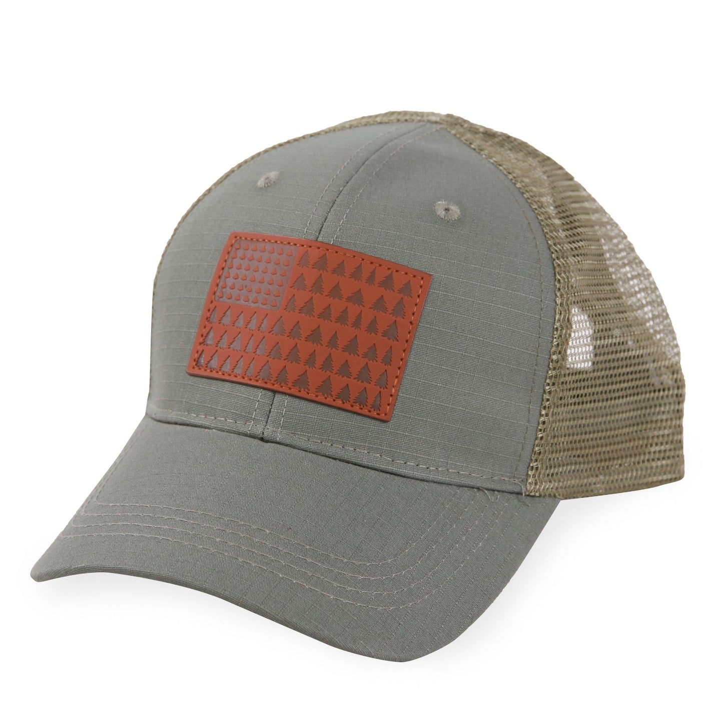 American Flag (Trees) - Trucker Mesh Hat