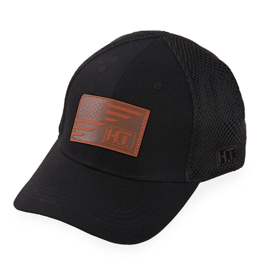 American Flag/HT Leather - Soft Mesh Hat