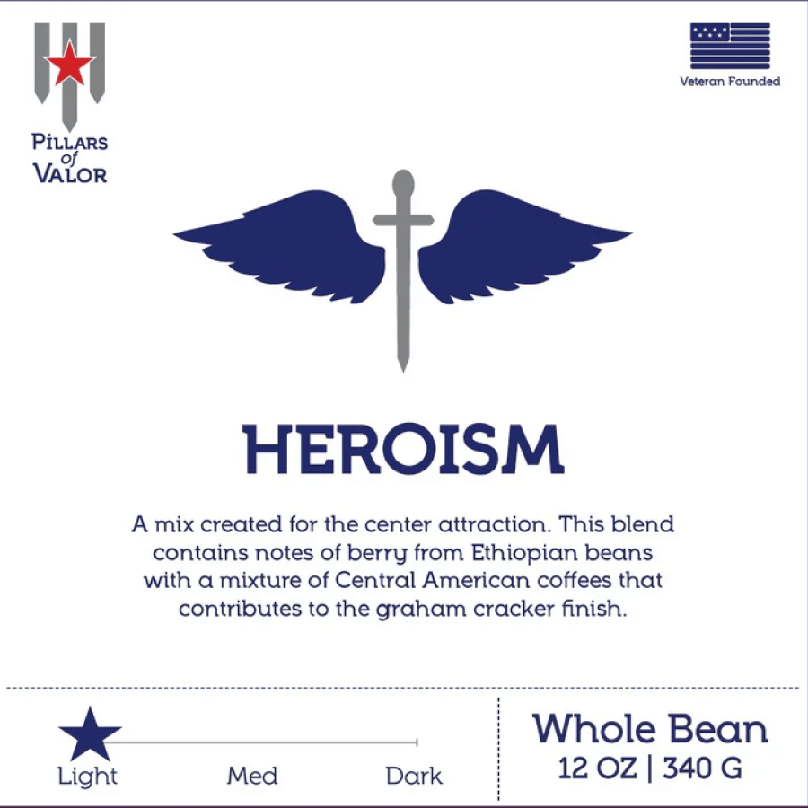 Heroism Light Roast Coffee – Honor Service Members | Pillars of Valor