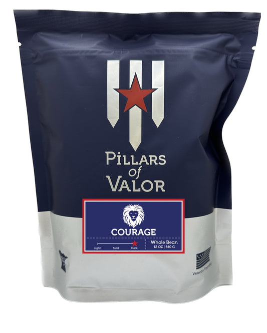 Courage Dark Roast Coffee – Empower Our Heroes | Pillars of Valor