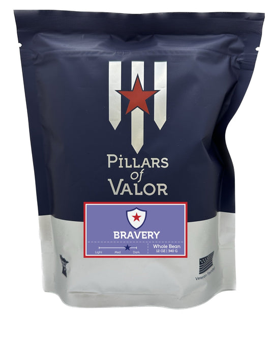 Bravery Medium - Dark Roast Coffee – Stand with Service Members | Pillars of Valor
