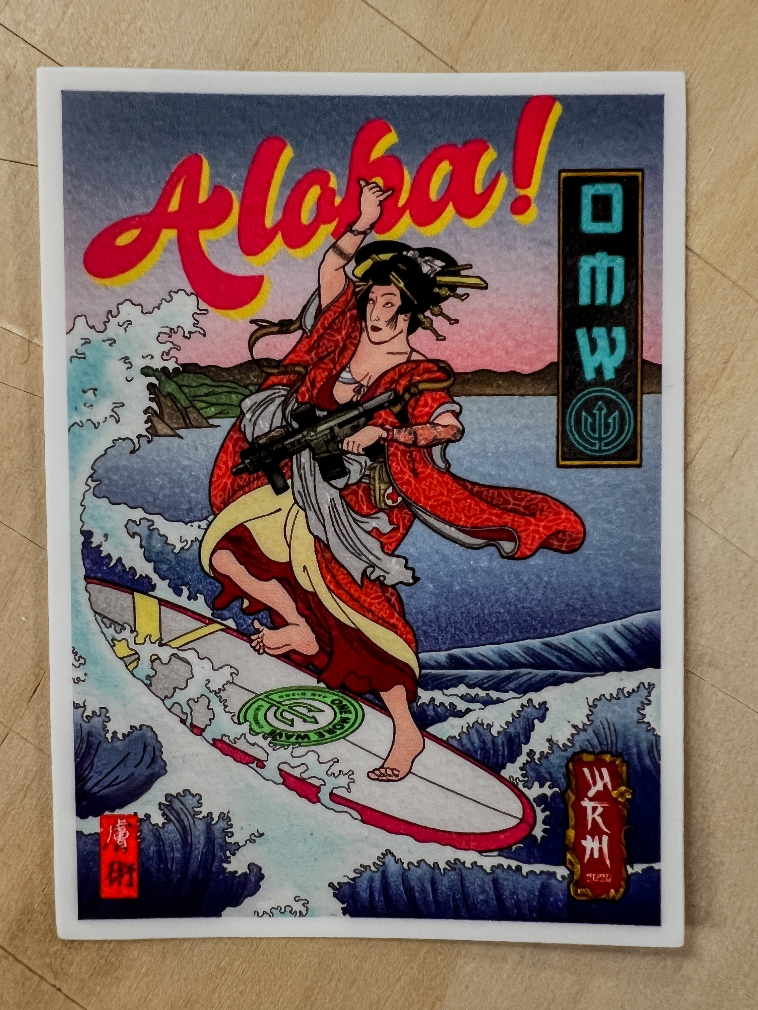 Geisha sticker – DeepSea Locker
