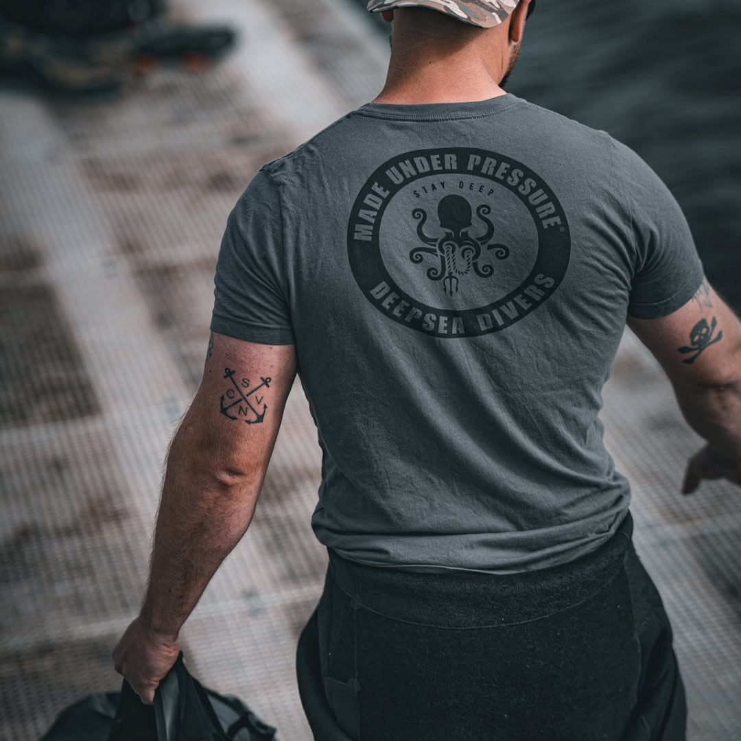 DEEPSEA DIVERS T-SHIRT MIL GREEN
