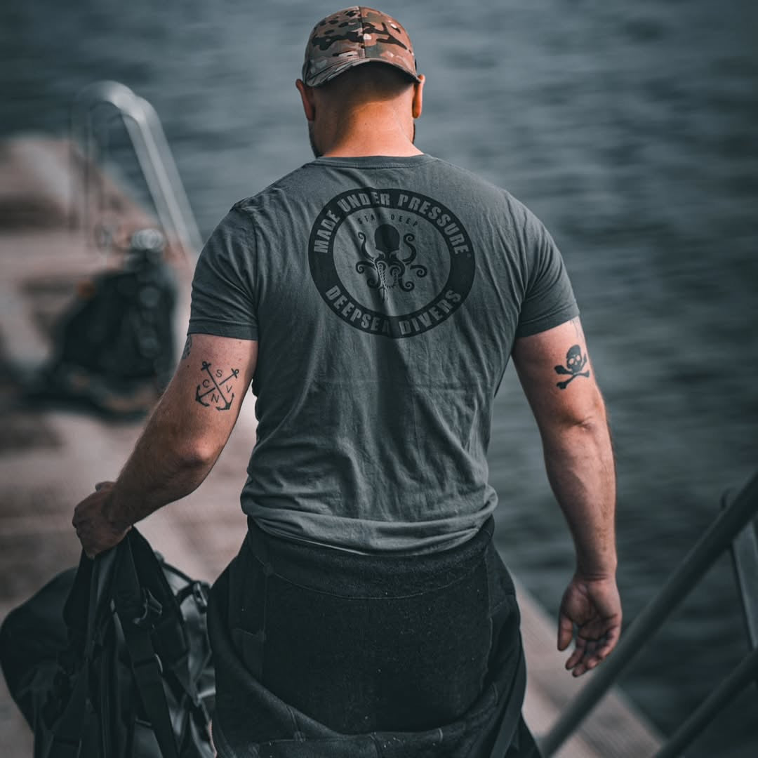 DEEPSEA DIVERS T-SHIRT MIL GREEN