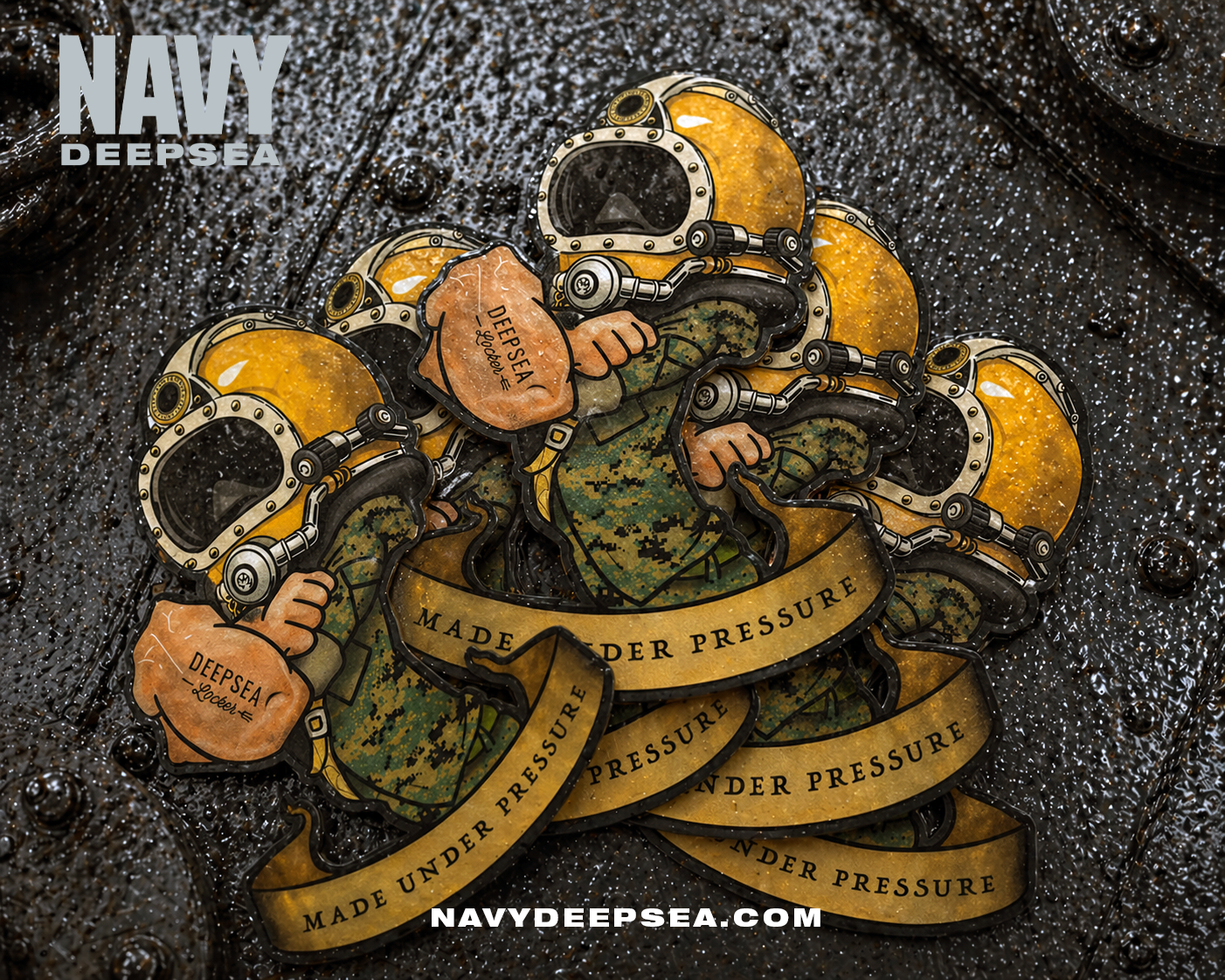 Vintage DeepSea Diver Sticker