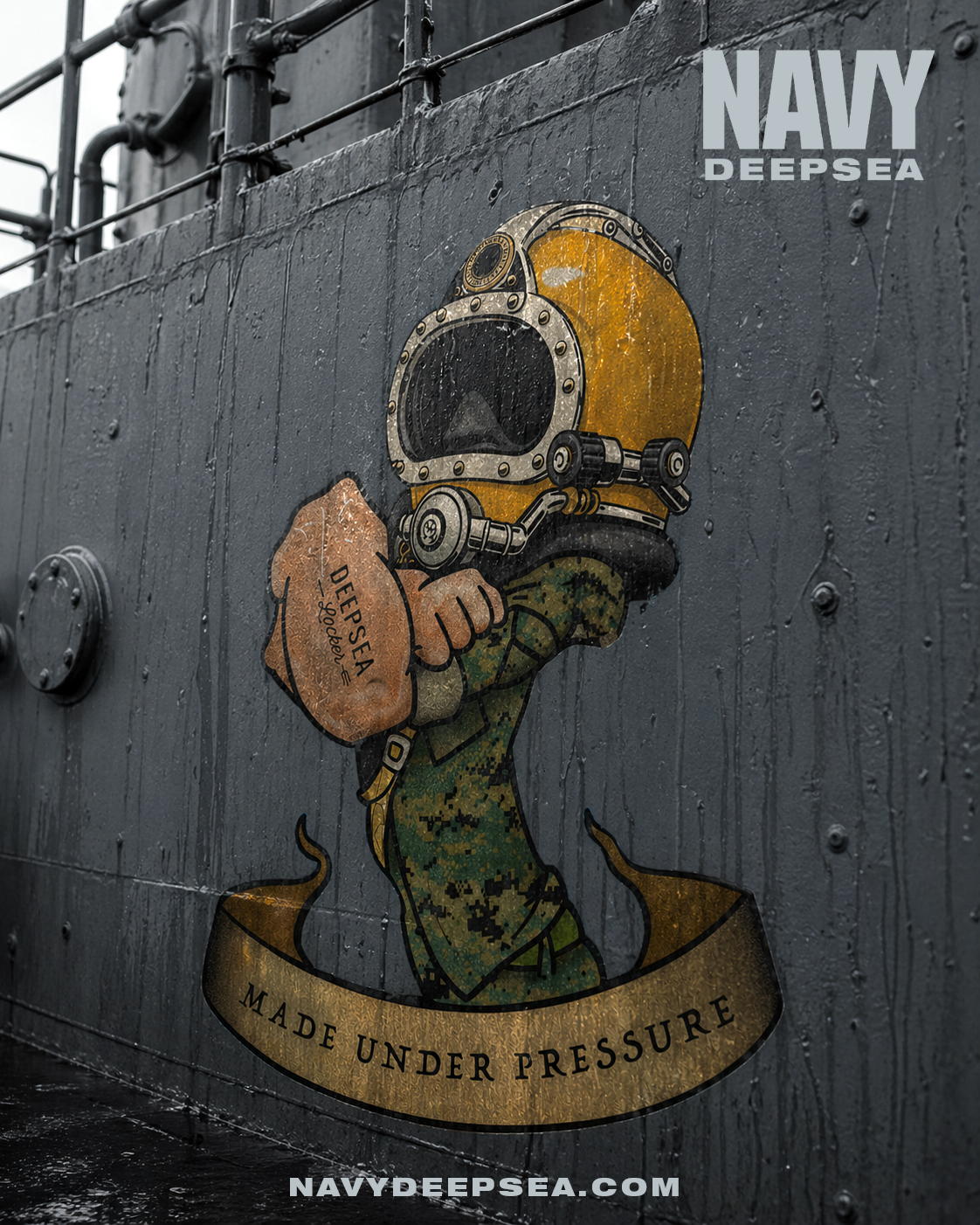 Vintage DeepSea Diver Sticker