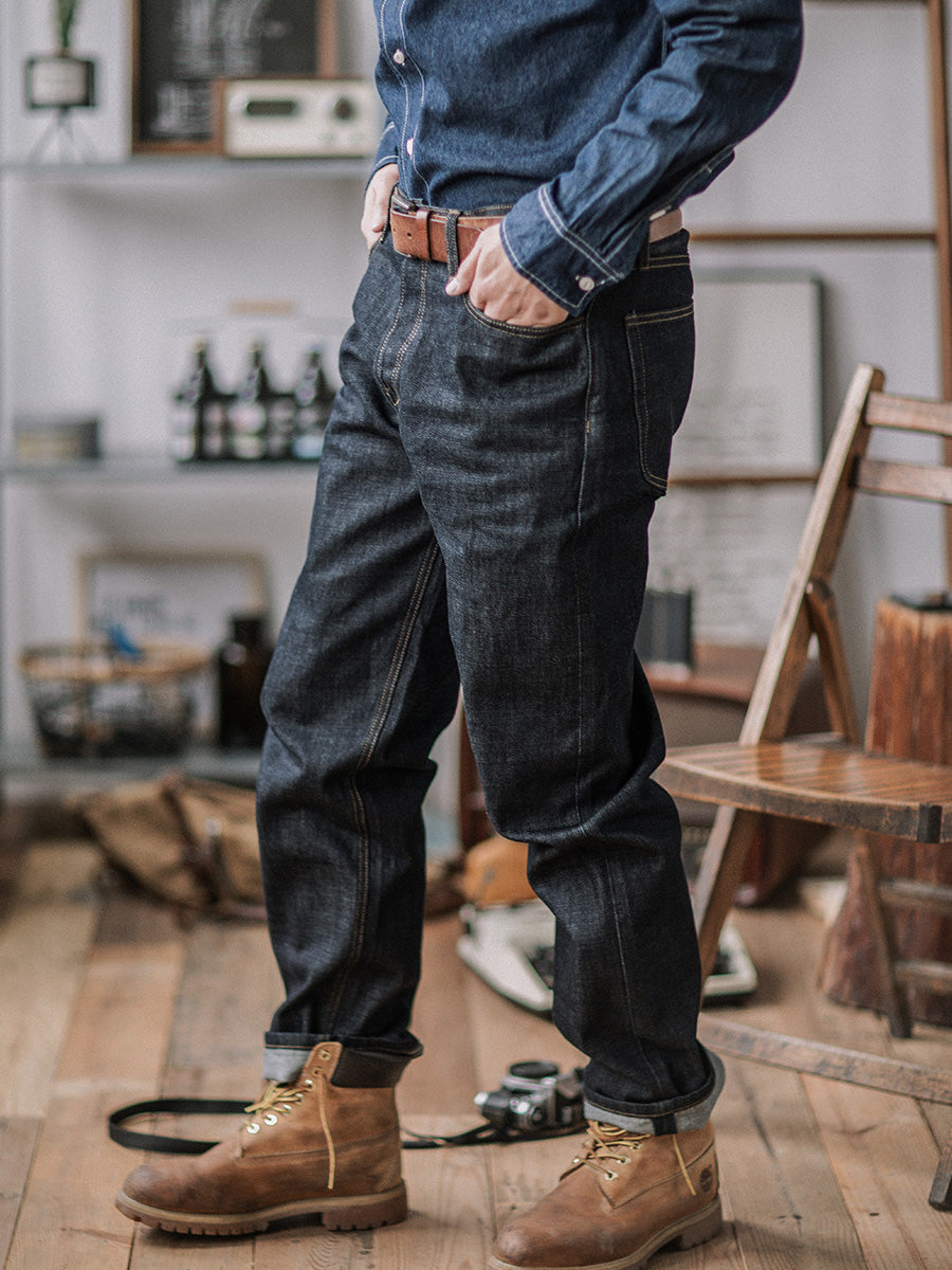 Pinstripe Selvedge Jeans