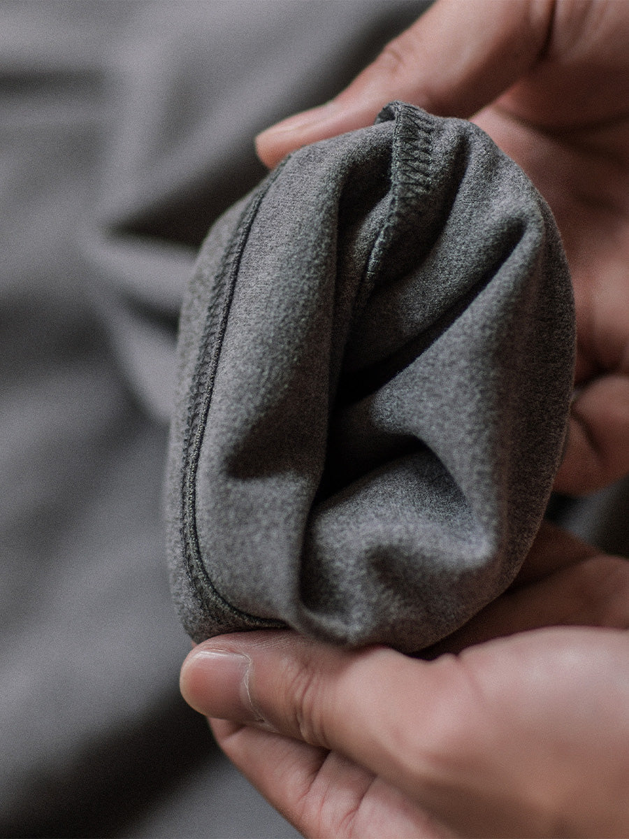 Classic Fit Suede-Patch Turtleneck