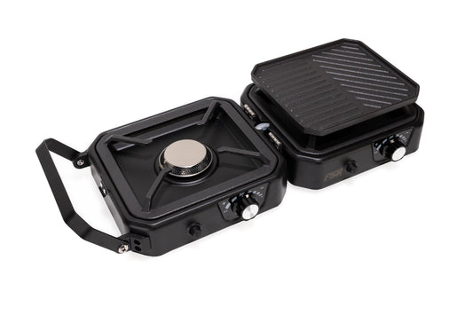 Portable 2 Burner Camp Stove & Wind Screen - Clearance