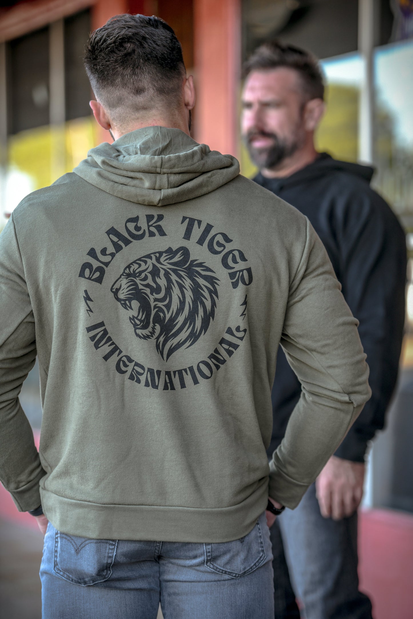 Attack Tiger Logo Hoodie OG Green