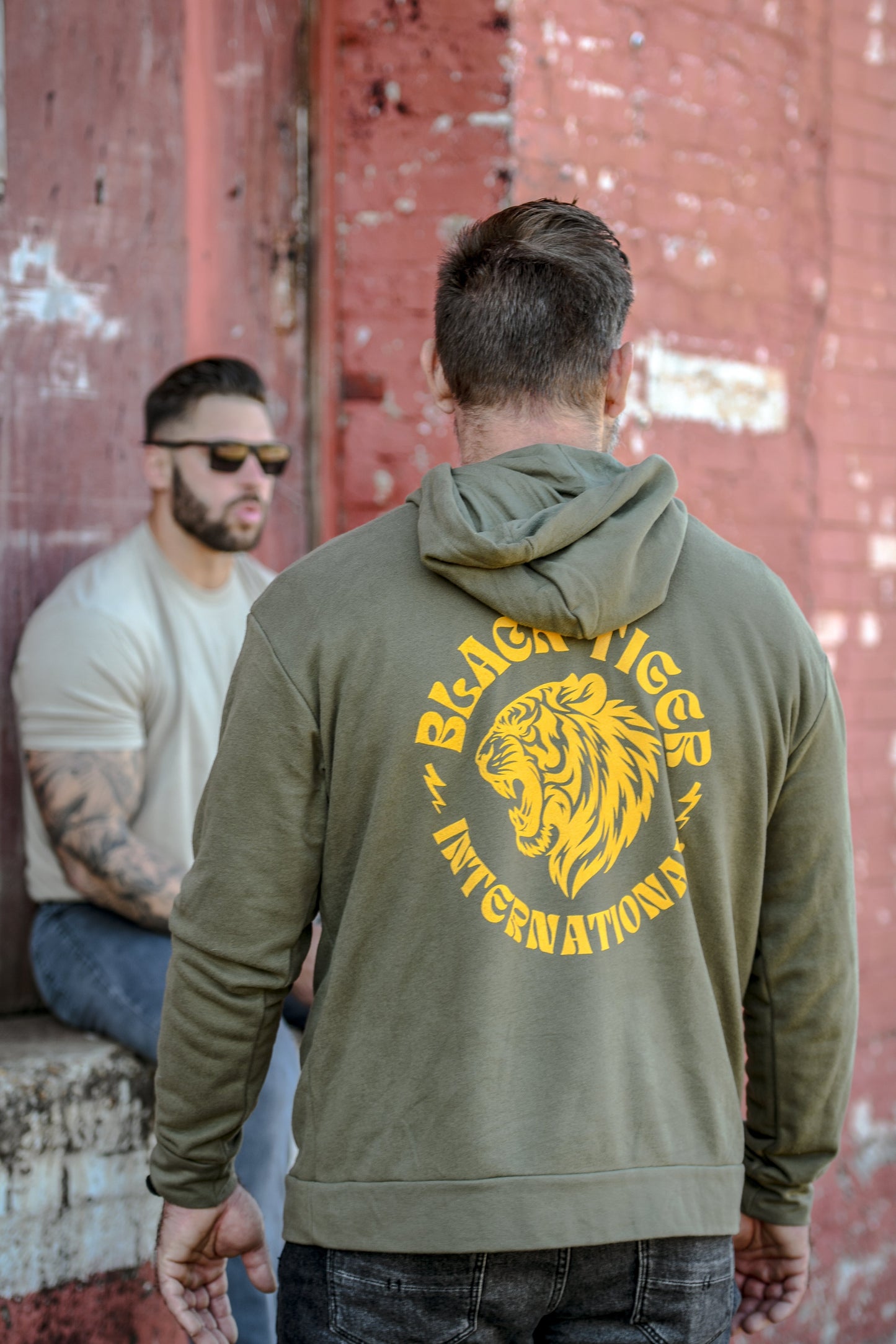 Attack Tiger Logo Hoodie OG Green