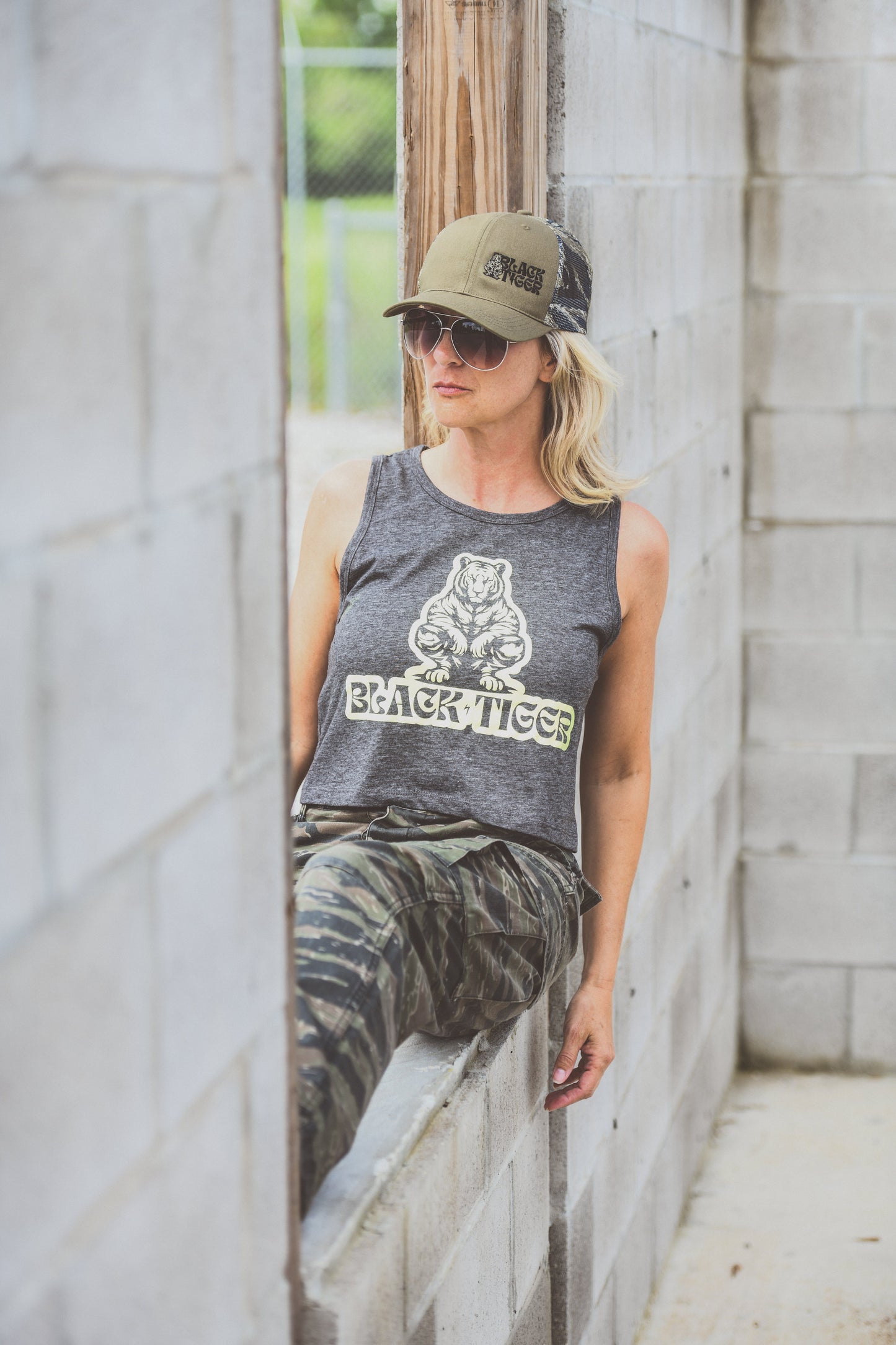 Black Tiger Tiger Stripe Hat