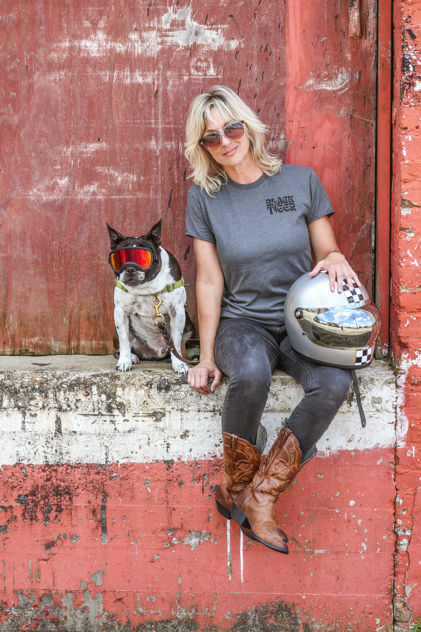 Black Tiger Logo Tee Shirt